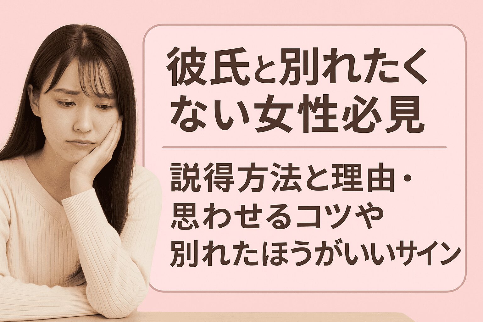 彼氏別れたくない説得