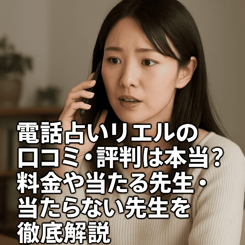 電話占いリエルの評判と口コミ